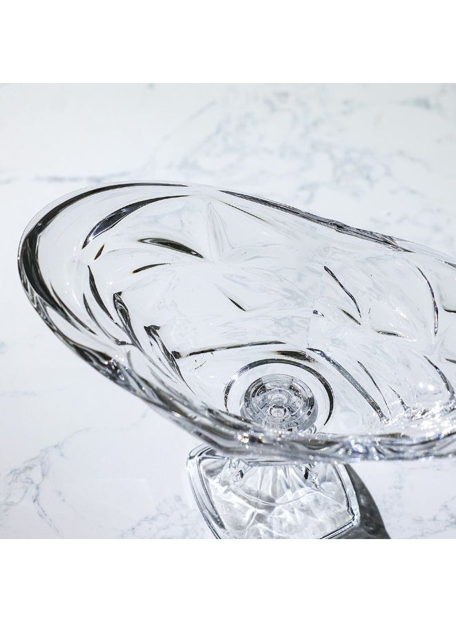 Mondo Bugatti Large Oval Shallow Bowl on Foot 35x21cm - Elegant Serveware for Modern Dining, Decorative Bowl for Entertaining, Premium Quality Tableware - Image 4