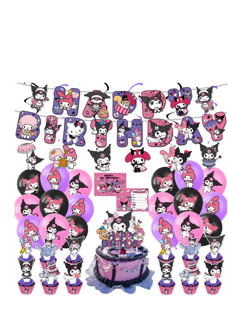 Y&D Kuromi Birthday Party Supplies Kuromi Party Decorations  - Image 1