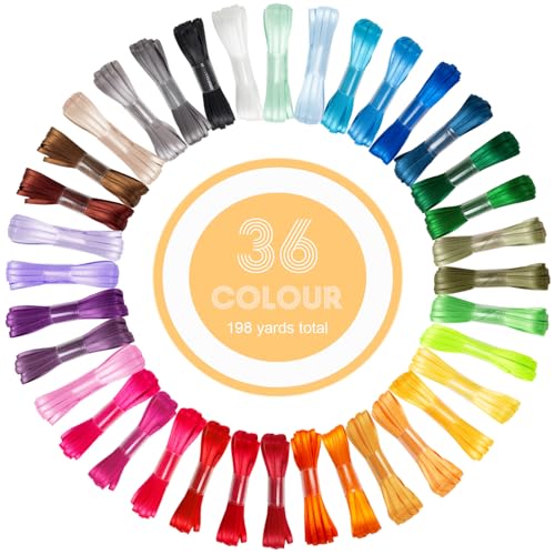 Mlurcu Thin Satin Ribbon 18 Inch Assorted Colors Small Fabric Ribbons for Crafts 36 Multi Pack 198 Yards Double Faced Solid Color Rainbow Ribbon for Gift Wrapping Sewing Hair Bows Card Making Wedding Decor - Image 5