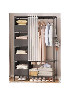 Clothing Rack Double Rail Clothes Stand with Bottom Storage Bag, Freestanding Hanger Portable Space Saving Rolling Clothes Organizer for Storing Coats Skirts Shoes Bags Sweaters - pzsku/ZF16AA211A3C5BD30A4EDZ/45/_/1727498547/92ff323c-9696-44c7-b4ea-580d4656eed2