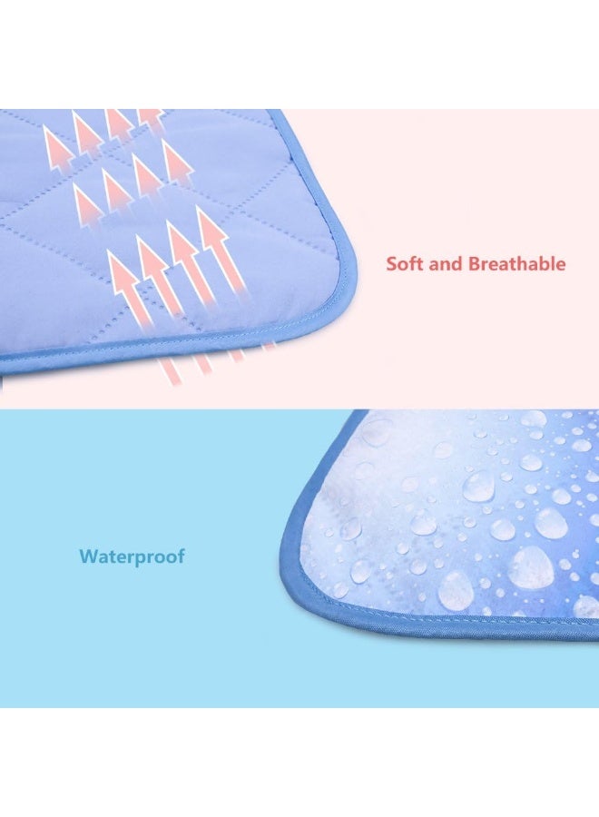 Topwon Quilted Changing Pad Waterproof, Liners Pack N Play Crib Mattress Pad Liner, Comfy and Soft Foldable Mattresses 23'' x 31'' (Pack of 1) - Image 3