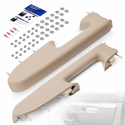 RHAOCZIYAUTO Left Driver Right Passenger Side Armrest Repair Kit Fit for Chevy Silverado 1500 2500HD 3500HD 20102014 For GMC Sierra 1500 2500 HD 3500 HD 20102014 Door Panel with Release Handle Below Armrest - Image 1