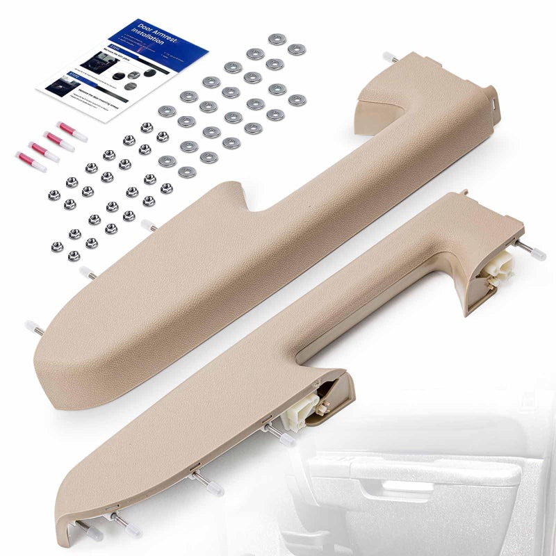RHAOCZIYAUTO Left Driver Right Passenger Side Armrest Repair Kit Fit for Chevy Silverado 1500 2500HD 3500HD 20102014 For GMC Sierra 1500 2500 HD 3500 HD 20102014 Door Panel with Release Handle Below Armrest - Image 2