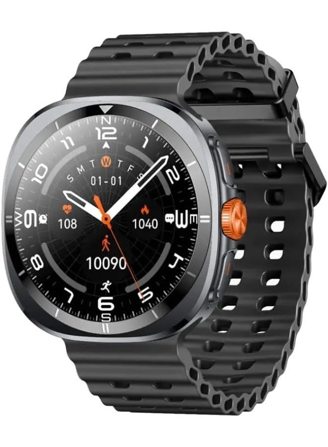 7MD Smart Watch, 1.43 Inch AMOLED Display, Bluetooth Calling, 100 Sports Modes, Blood Pressure and Heart Rate Monitor, Sleep Tracker, IP68 Waterproof Fitness Smartwatch for Men and Women - Image 2
