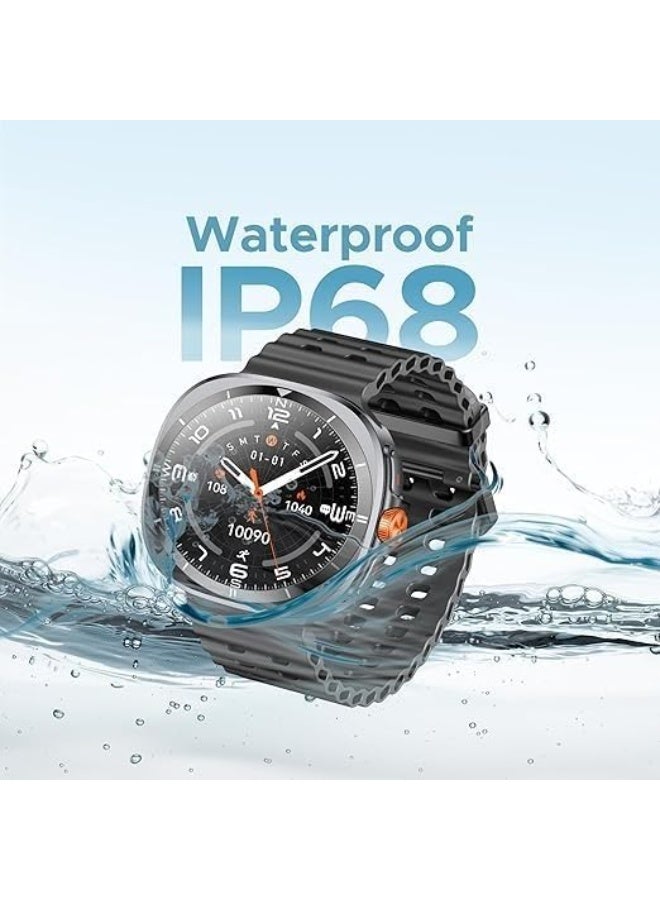 7MD Smart Watch, 1.43 Inch AMOLED Display, Bluetooth Calling, 100 Sports Modes, Blood Pressure and Heart Rate Monitor, Sleep Tracker, IP68 Waterproof Fitness Smartwatch for Men and Women - Image 4