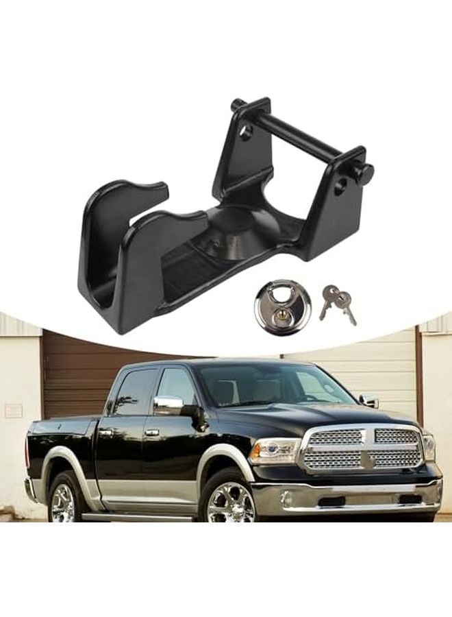 Red Advanced Security Gooseneck Trailer Coupler Lock Solid Hitches - Image 3
