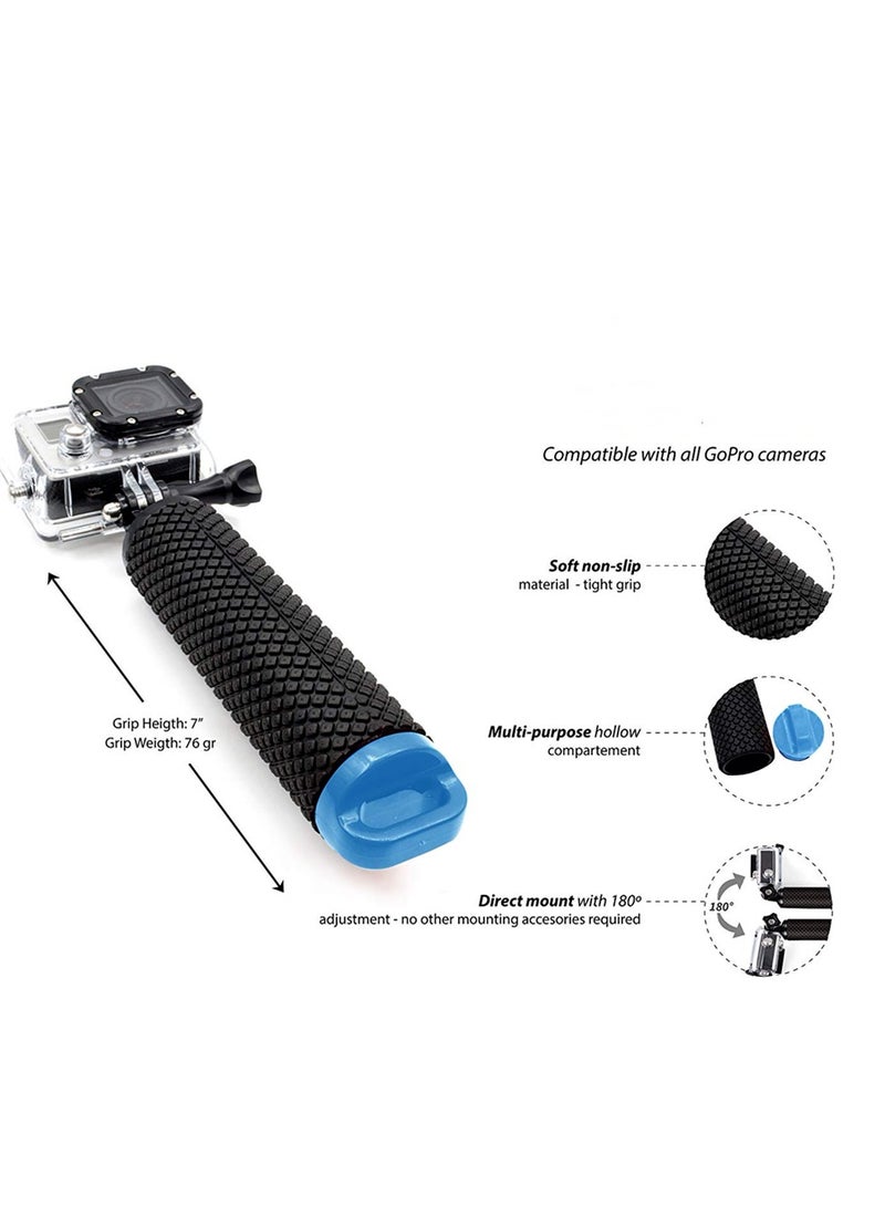 AROAQ Waterproof Monopod Floating Han, Underwater Diving Selfie Stick Pole, Camera Handler & Handle Mount Accessories Kit for Water Sport and Action Camera - Image 3