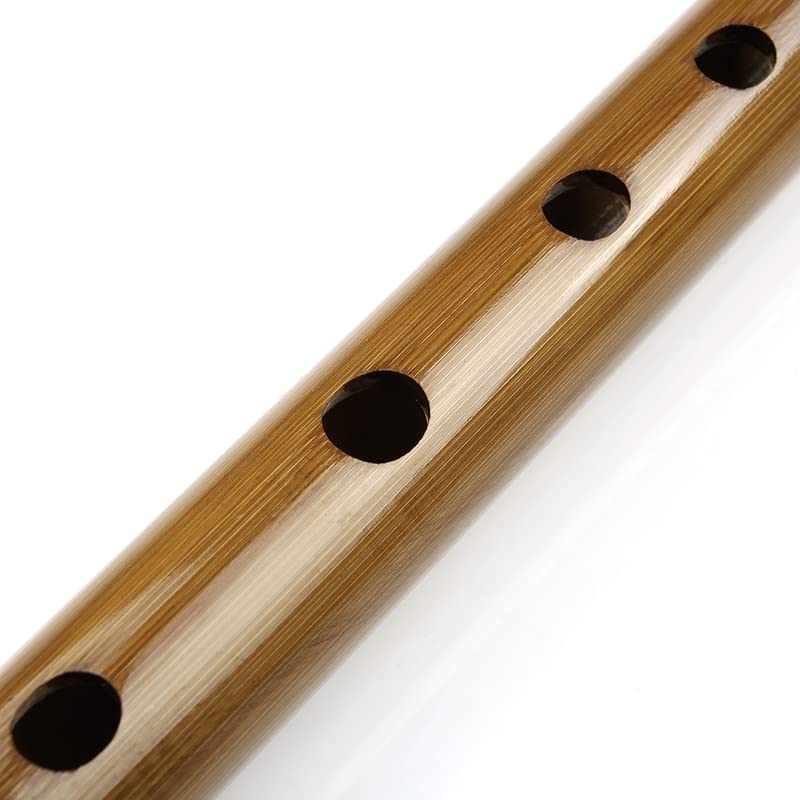MoonAngel Japanese Bamboo Flute with Black Lines 7/8 Hon Handmade Bamboo Musical Instrument (8 Hon) - Image 5
