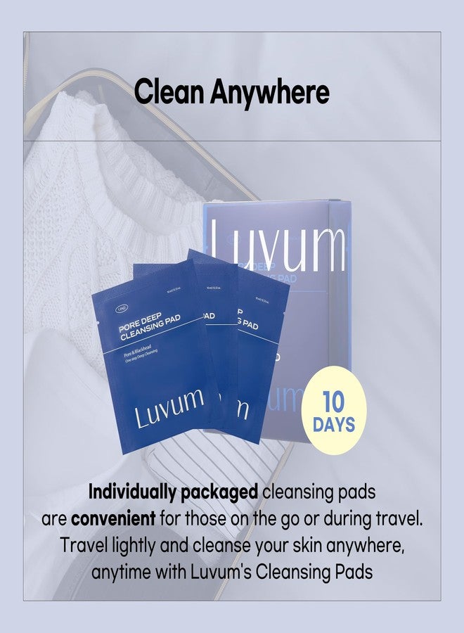 Luvum Pore Deep Cleansing Pad, Travel Kit Cleanser, Individual Packaged, 10-Pack - Image 4