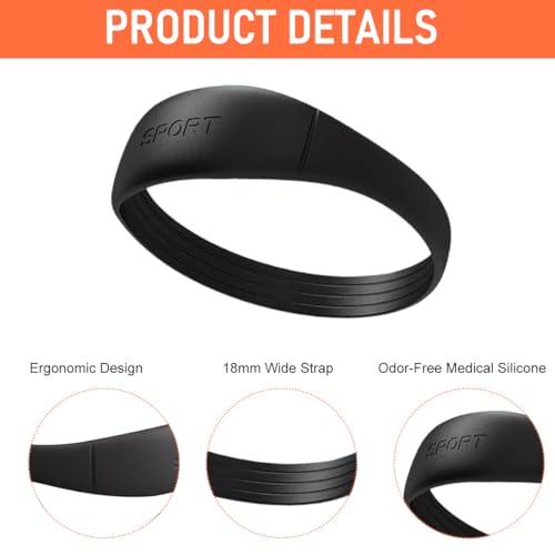 HANNEA® 2 PCS Knee Support for Men Gym Silicone Stretchy Knee Band for Pain Relief 26mm Wider Patellar Support Adjustable Patella Band Soft Design for Running, Tennis, Football - Image 3