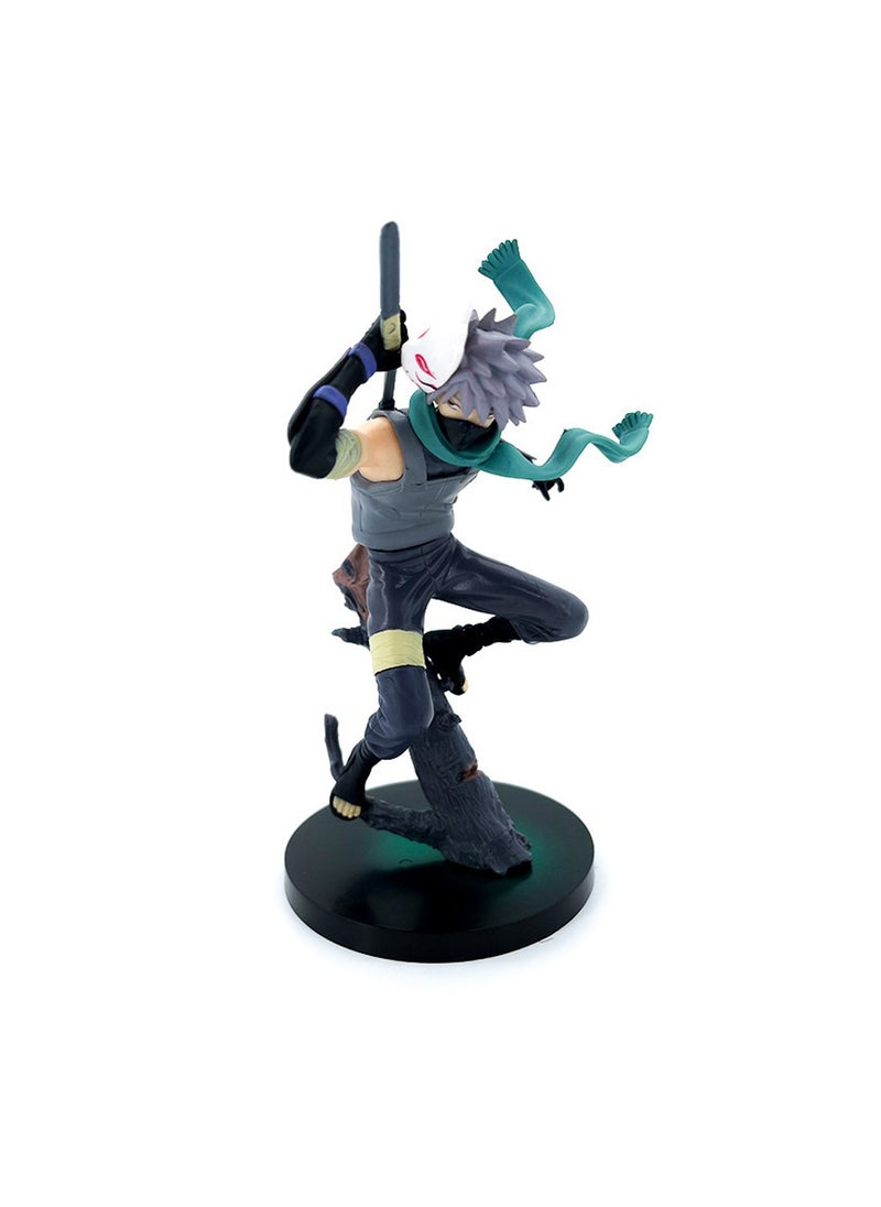 Generic - Fiery Ninja Animation Shippuden Running Raikiri Flag Konoha Ninja Hatake Kakashi Anime Model Ornament 27cm - Image 1