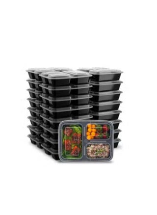 10-Piece Food Storage Container Set with Lid Plastic Food Container Meal Prep Containers with 2 Compartments Kitchen Storage Containers MicrowaveDishwasher and Freezer Safe - pzsku/ZF16B073DFFB0D44D7457Z/45/1744091197/450f4c2e-00ee-4722-9172-c57e40cb38e1