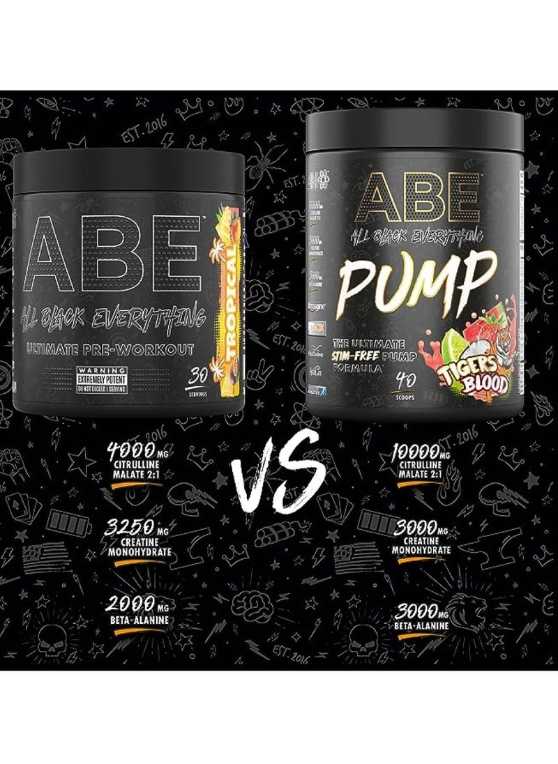 Applied Nutrition - Applied Nutrition ABE PUMP Pre Workout 500g Tigers Blood - Image 1