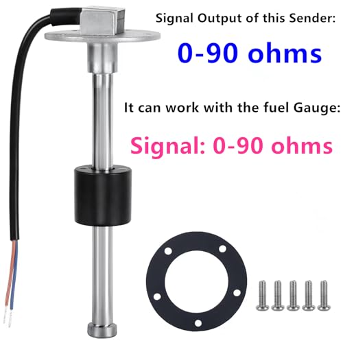 100TECH Fuel Tank Sending Unit Float Replacement 7"(180mm) 0-90 ohms Marine for Boat Truck Vehicle Fuel Gas Sender Fuel Gauge Sending Unit RV Fuel Sender - Image 4