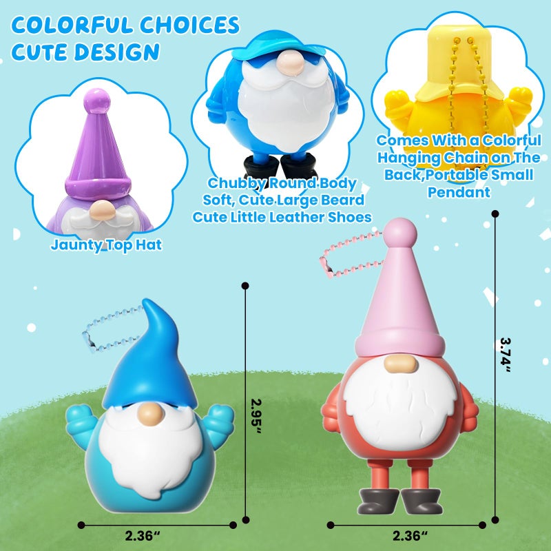 AT-DRESSINGDAY Easter 12 Pcs Party Supplies Easter Gnome Dwarf Figurines Plush Mini Dwarf Hunting Egg Figures for Gifts - Image 4