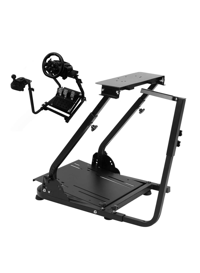 FlashHawk Foldable Racing Steering Wheel Stand for Logitech G25/G27/G29/G920/AG204 and Thrustmaster - Image 2