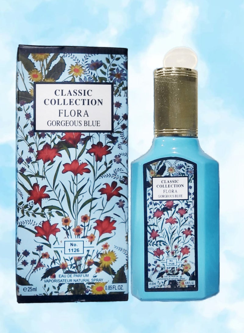 CLASSIC COLLECTION Flora Gorgeous Blue Perfume Number 1126 25 Ml EDP - Image 1