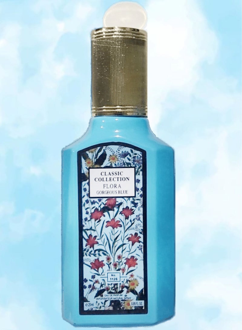 CLASSIC COLLECTION Flora Gorgeous Blue Perfume Number 1126 25 Ml EDP - Image 2