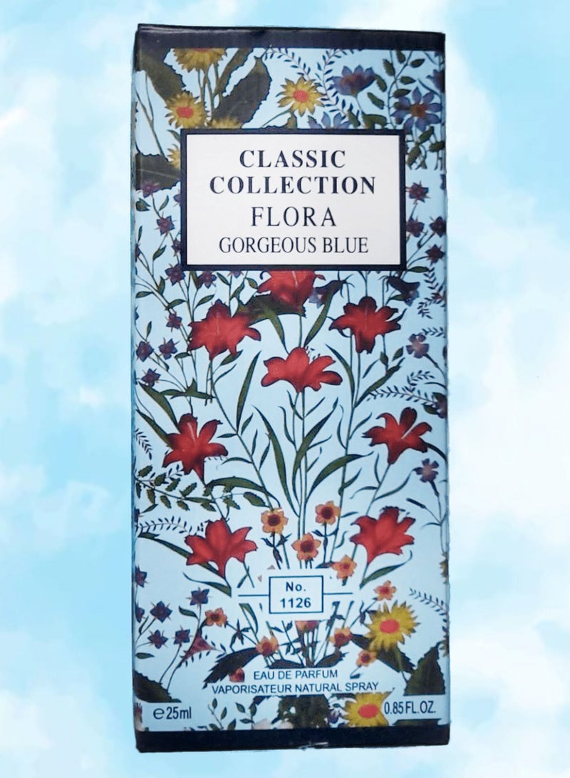 CLASSIC COLLECTION Flora Gorgeous Blue Perfume Number 1126 25 Ml EDP - Image 3