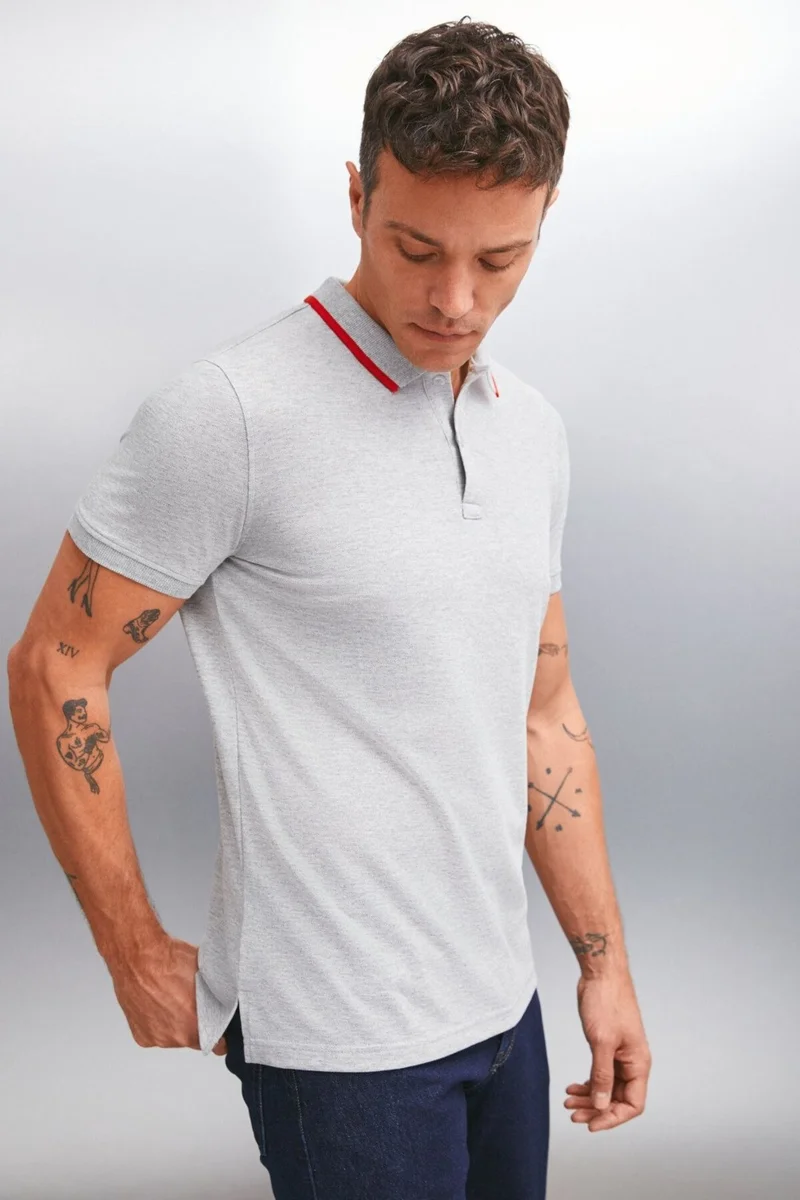 GRIMELANGE Rhodes Men's Polo Neck T-Shirt
