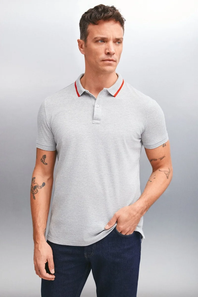 GRIMELANGE Rhodes Men's Polo Neck T-Shirt