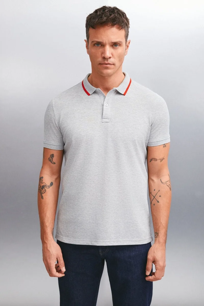GRIMELANGE Rhodes Men's Polo Neck T-Shirt