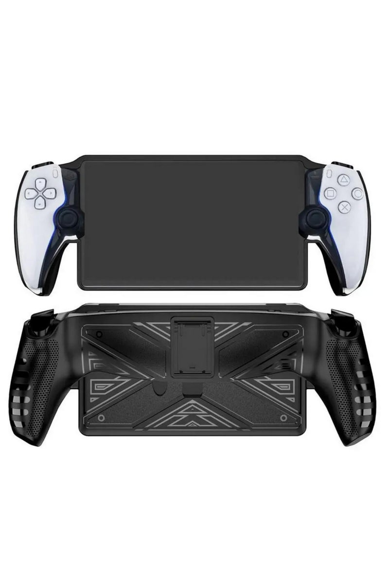 TPU Case With Holder For Sony PlayStation Portal Transparent Protection Cover Dustproof Comfortable Grip Case For PlayStation Portal R3E3 Durable Shockproof Slim Fit Case - Image 2