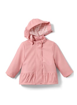 Tchibo Kids Girl Hooded Long Sleeve Solid Jacket, Pink  - Image 2