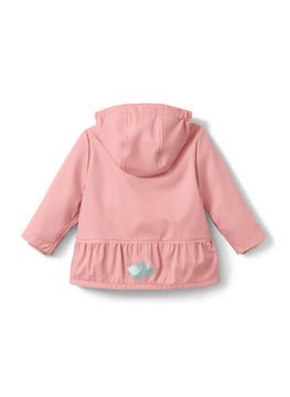 Tchibo Kids Girl Hooded Long Sleeve Solid Jacket, Pink  - Image 3