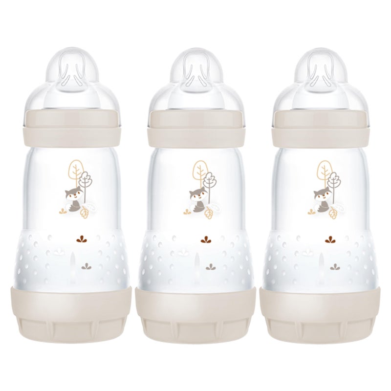 MAM Babyprice Mam Self Sterilising Anti-colic Bottle 260ml 3 Pack Neutral Colours - Image 1