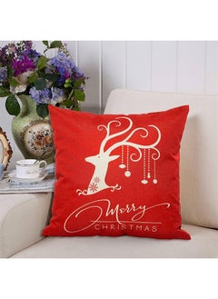 NIBEMINENT Cushion Cover Red/Beige 45x45centimeter  - Image 3