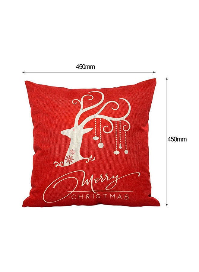 NIBEMINENT Cushion Cover Red/Beige 45x45centimeter  - Image 2