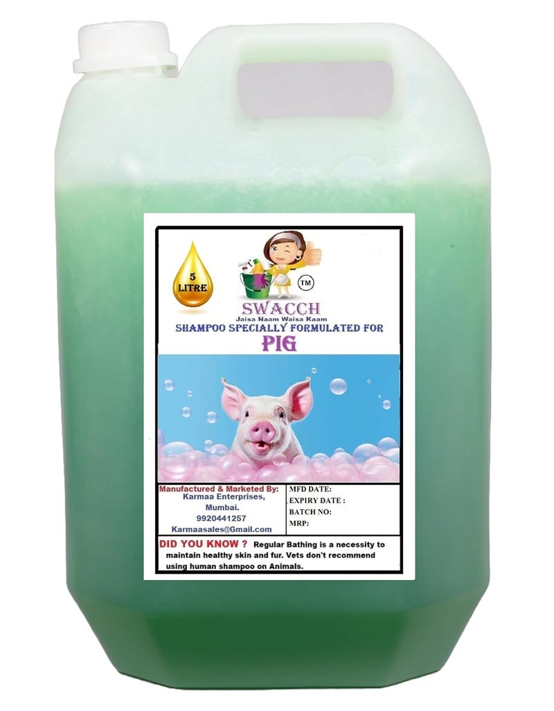 Swacch Shampoo Specially Formulated for Pig 5 Litre Neem Alovera - Image 1