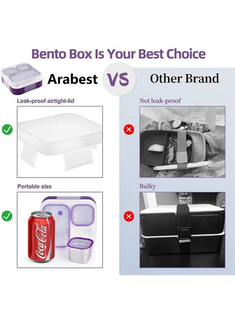 Arabest Stainless Steel Lunch Box For Kid School,Office Lunch Containers,Insulated Bento Lunch Box with Bag  - Image 3