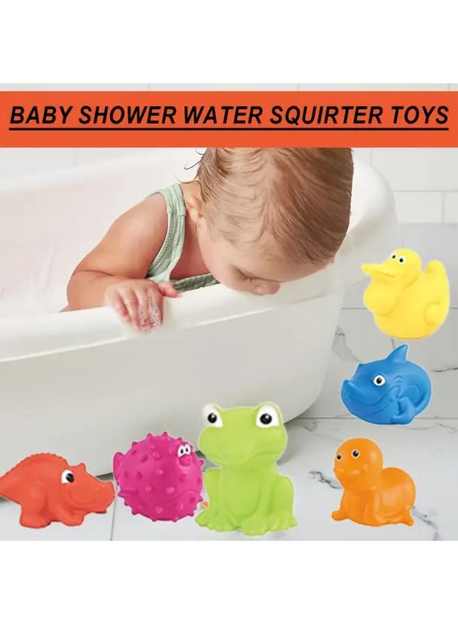 Soft Cute Animal Squirt Water Bathtub Toys Model 628 70 PVC Safety Bath Rubber Shower Swimming Toy For Infant Baby - Image 4