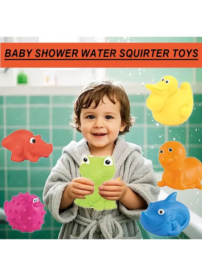 Soft Cute Animal Squirt Water Bathtub Toys Model 628 70 PVC Safety Bath Rubber Shower Swimming Toy For Infant Baby - Image 5