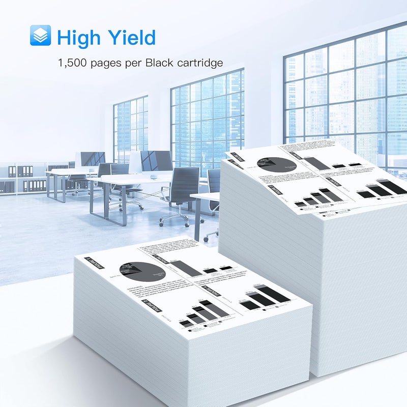 خرطوشة حبر متوافقة بديلة لـ HP 83A CF283A متوافقة مع طابعات Laserjet Pro MFP M125nw M201dw M225dw M201n M125a M127fn M127fw، 2 أسود - Image 3