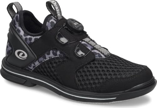 Dexter Womens Modern Bowling Shoes, Black/Leopard, 8.5 US - Image 1