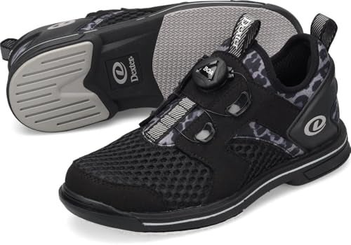 Dexter Womens Modern Bowling Shoes, Black/Leopard, 8.5 US - Image 5