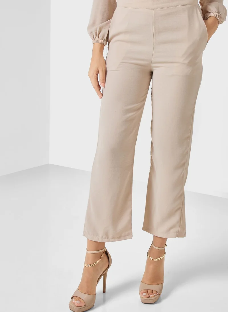 Khizana Ring Belted Top Pants Set