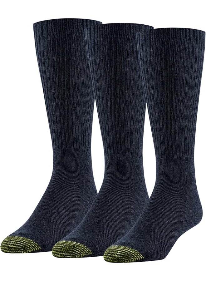 GOLDTOE Men's Fluffies Casual Crew Socks - Image 1