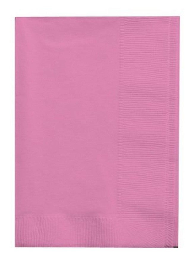 Creative Converting 673042B Bright Pink Dinner Paper Napkins, 50 Pcs