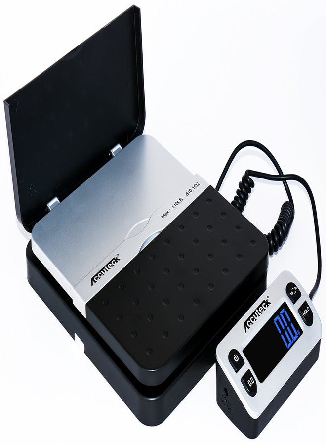 ACCUTECK ShipPro 110lbs x 0.1 oz. Digital Shipping Postal Scale, Black (W-8580-110-Black) - Image 2