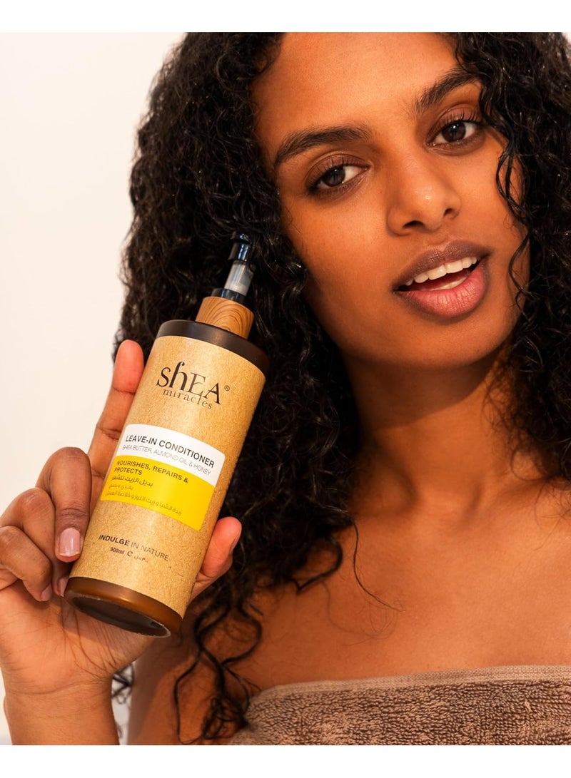 Shea Miracles Shea Leave In Conditioner | Infused with Nourishing Oils | Nourishes, Repairs & Protect Hair | Leave in Conditioner | 300 ml