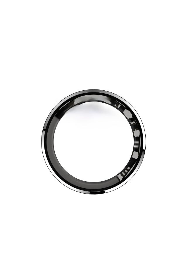 M1 Smart Ring Bluetooth Health Monitor مقاوم للماء ومتتبع اللياقة البدنية ومراقبة النوم ومعدل ضربات القلب والأكسجين الرقمي للكمبيوتر - اللون: أسود 11 # (القطر الداخلي مم) - Image 4