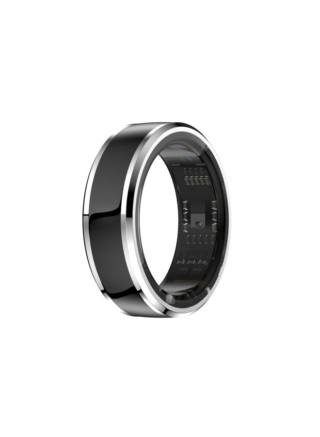 M1 Smart Ring Bluetooth Health Monitor مقاوم للماء ومتتبع اللياقة البدنية ومراقبة النوم ومعدل ضربات القلب والأكسجين الرقمي للكمبيوتر - اللون: أسود 11 # (القطر الداخلي مم) - Image 2