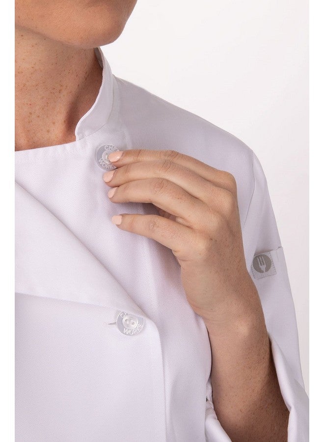 Chef Works Works Women'S Le Mans Chef Coat, White, X-Large - Image 4