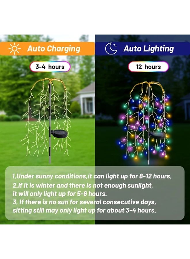 Multicolor Firecracker Lawn Light Solar Powered 8 Modes Auto On Off Outdoor Garden - Image 3
