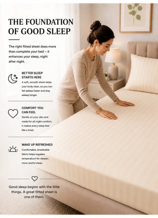 4-Piece King Size Sheet Set – Striped Microfiber