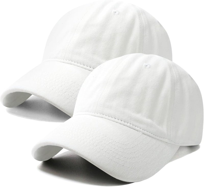 PFFY 2 Packs Vintage Washed Distressed Baseball Cap Golf Dad Hat for Men Women - Image 1